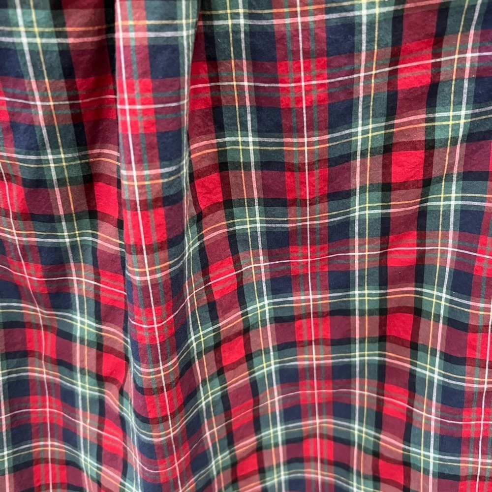 Boys Youth Plaid Ralph Lauren Button up Shirt - Red and Green - Picture 7 of 7